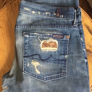 7 For All Mankind with Peek A Boo Sequins